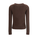 Allude Brown Cashmere Cashmere Sweater